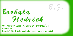 borbala fledrich business card